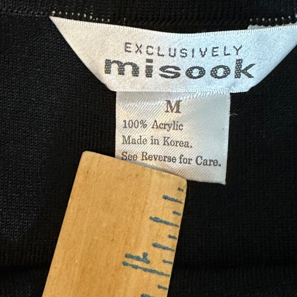 Exclusively Misook Black Knit Maxi Skirt Womens Medium Mermaid Hem Professional - Picture 5 of 7